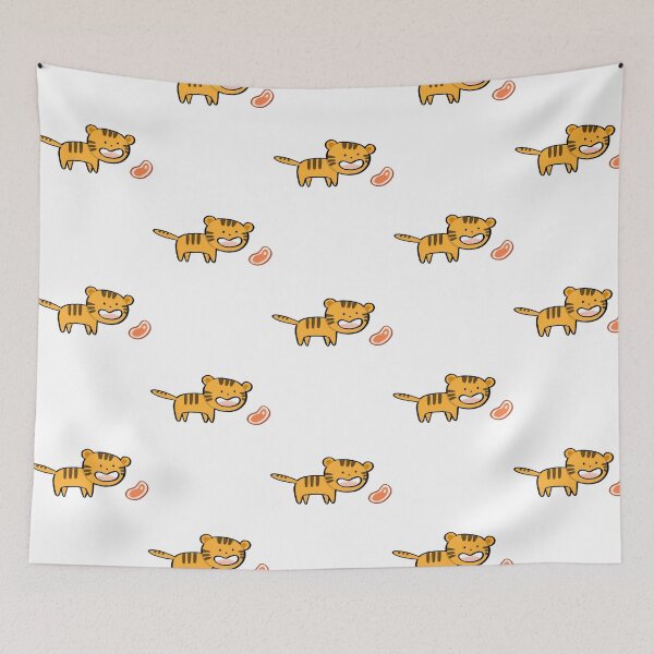 Item preview, Cute Tiger Kawaii Little Wild Cat Steak Food Design designed and sold by Ballooonfisher.