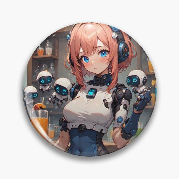 Item preview, Cute anime android and small robots designed and sold by ArtsJulian.