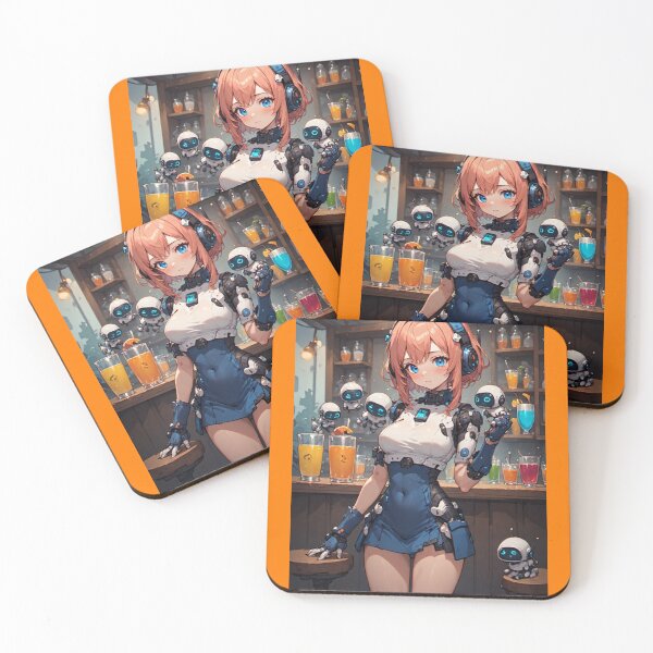 Item preview, Cute anime android and small robots designed and sold by ArtsJulian.