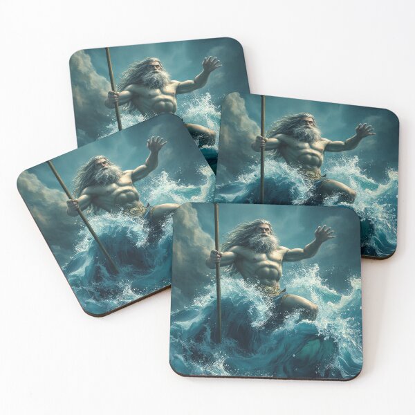 Item preview, Poseidon Rising from the Sea God of the Ocean designed and sold by StudioForge.