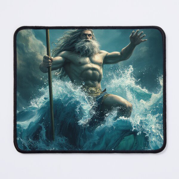 Item preview, Poseidon Rising from the Sea God of the Ocean designed and sold by StudioForge.