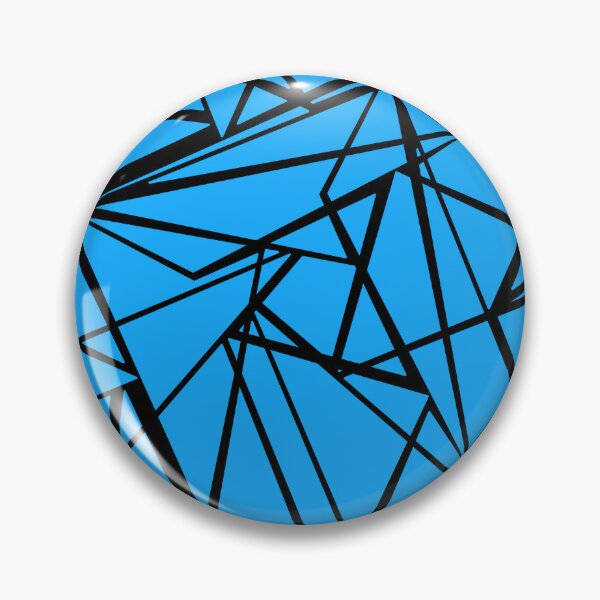 Item preview, Black lines on blue background geometry designed and sold by fuzzyfox.