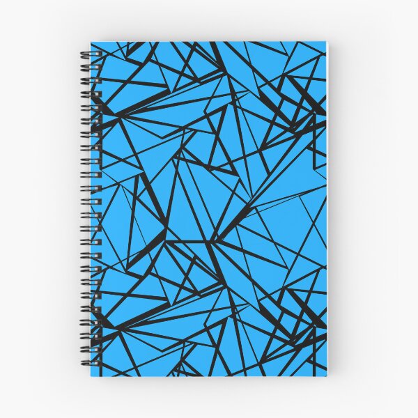 Item preview, Black lines on blue background geometry designed and sold by fuzzyfox.
