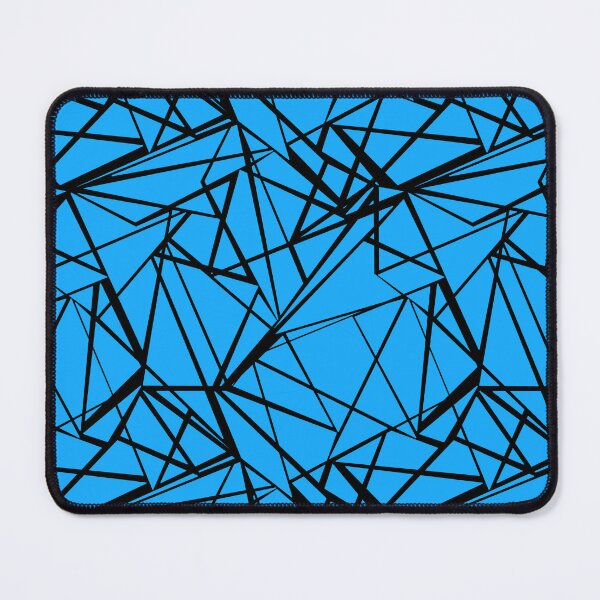 Item preview, Black lines on blue background geometry designed and sold by fuzzyfox.
