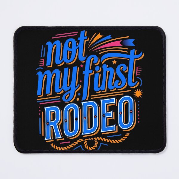Item preview, Not My First Rodeo Retro Typography Design designed and sold by weeomano.
