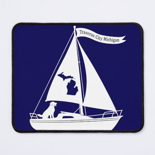 Item preview, Traverse City Sailboat | Lake Michigan Sailing designed and sold by FreshWaterWares.