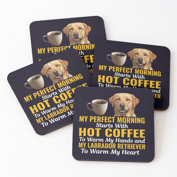 Item preview, COFFEE and LABRADOR RETRIEVER - PERFECT MORNING designed and sold by PRINTSCHARMINGM.