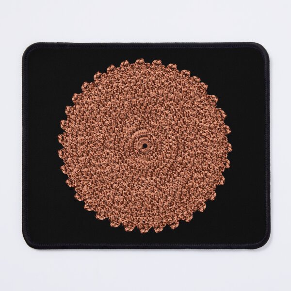 Item preview, Terracotta Woven Mandala – Bohemian Textured Abstract designed and sold by Marsailhe Milward.