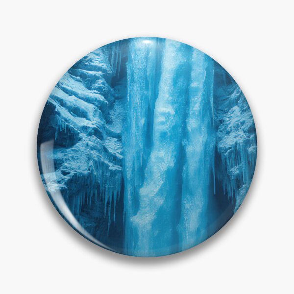 Item preview, Frozen Waterfall Icy Blue Winter Landscape designed and sold by StudioForge.