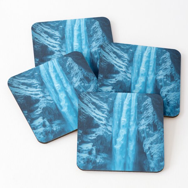 Item preview, Frozen Waterfall Icy Blue Winter Landscape designed and sold by StudioForge.