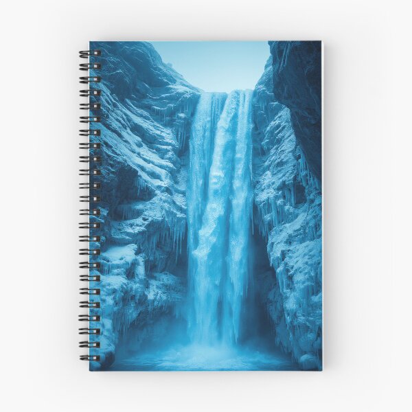 Item preview, Frozen Waterfall Icy Blue Winter Landscape designed and sold by StudioForge.