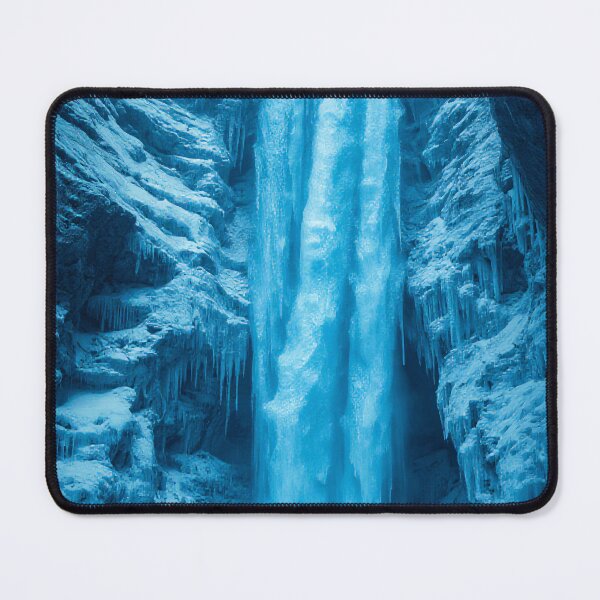 Item preview, Frozen Waterfall Icy Blue Winter Landscape designed and sold by StudioForge.