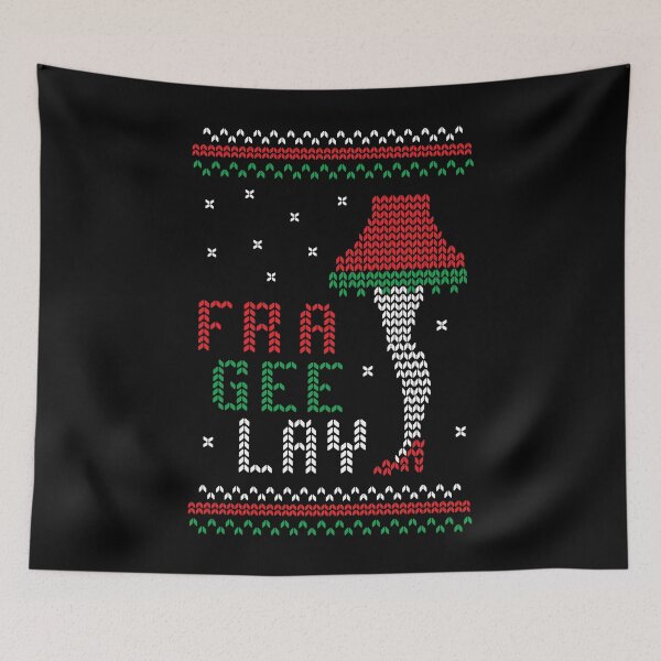 Item preview, Christmas with Leg Lamp retro knitted sweater design designed and sold by Jdawnink.