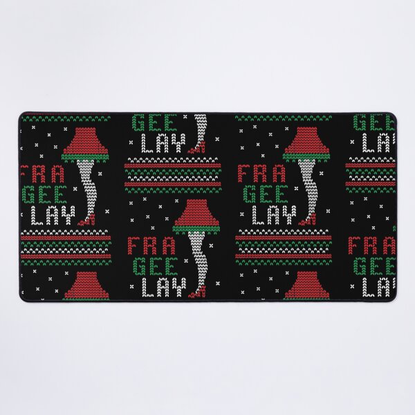 Item preview, Christmas with Leg Lamp retro knitted sweater design designed and sold by Jdawnink.