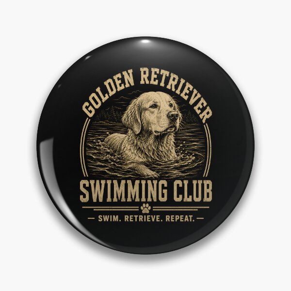 Item preview, Golden Retriever Swimming Club Dog designed and sold by CelidaBonde.