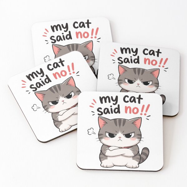 Item preview, My Cat Said No! designed and sold by Arcade&Pixel.