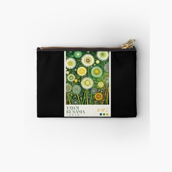 Item preview, Yayoi Kusama Dandelion Poster - Green Yellow Flower Polka Dot Wall Art Print, Tokyo Botanical Decor designed and sold by MorningJoco.