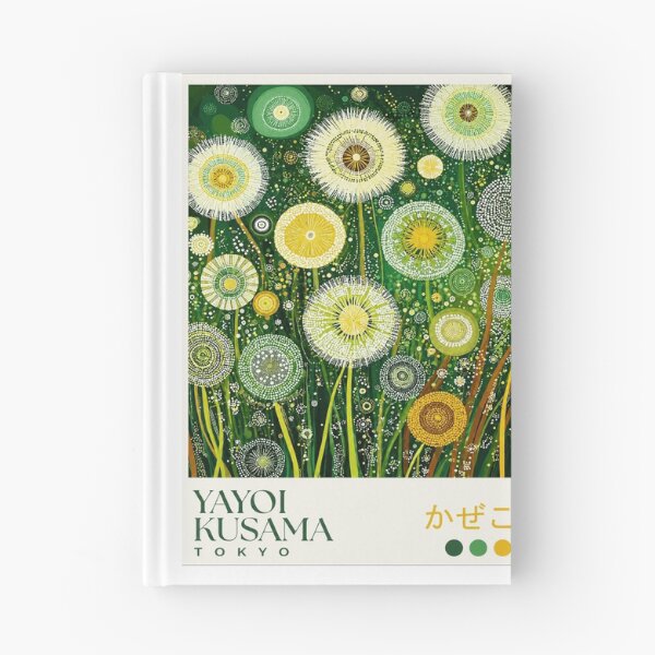 Item preview, Yayoi Kusama Dandelion Poster - Green Yellow Flower Polka Dot Wall Art Print, Tokyo Botanical Decor designed and sold by MorningJoco.