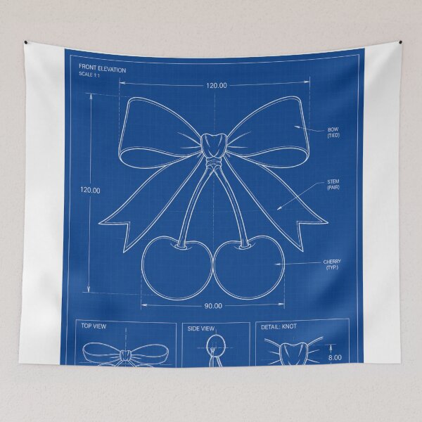 Item preview, Cherry Blueprints  designed and sold by soul-so-happy.