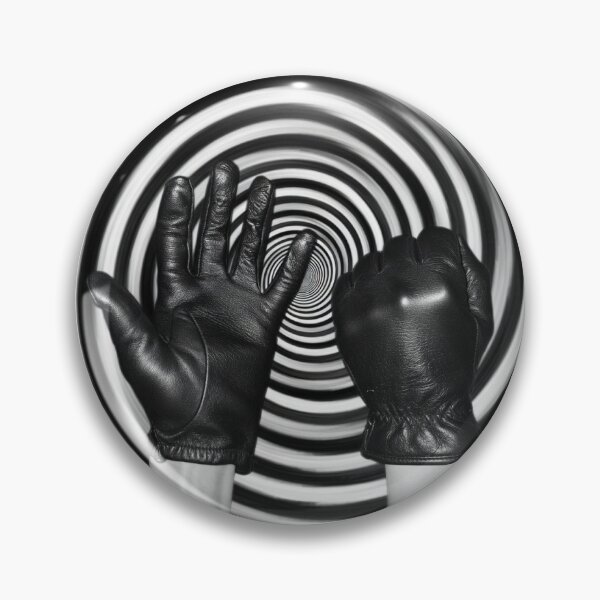 Item preview, B&W Leather Glove Spiral Obedience PPPImp designed and sold by PPPimp.