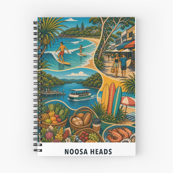 Item preview, Noosa Main Beach Hastings Street and Markets designed and sold by Print My Town.