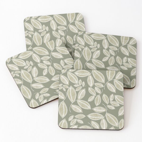 Item preview, Pastel leaves seamless pattern designed and sold by Line-Aura.