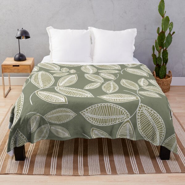 Item preview, Pastel leaves seamless pattern designed and sold by Line-Aura.