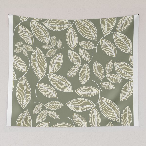 Item preview, Pastel leaves seamless pattern designed and sold by Line-Aura.
