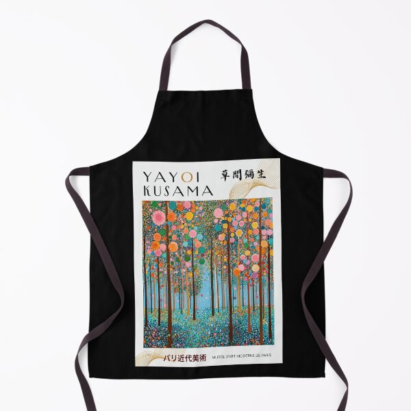 Item preview, Yayoi Kusama Colorful Polka Dot Forest Poster - Vibrant Tree Landscape Wall Art Print, Paris Museum Edition designed and sold by scrambledpeg.