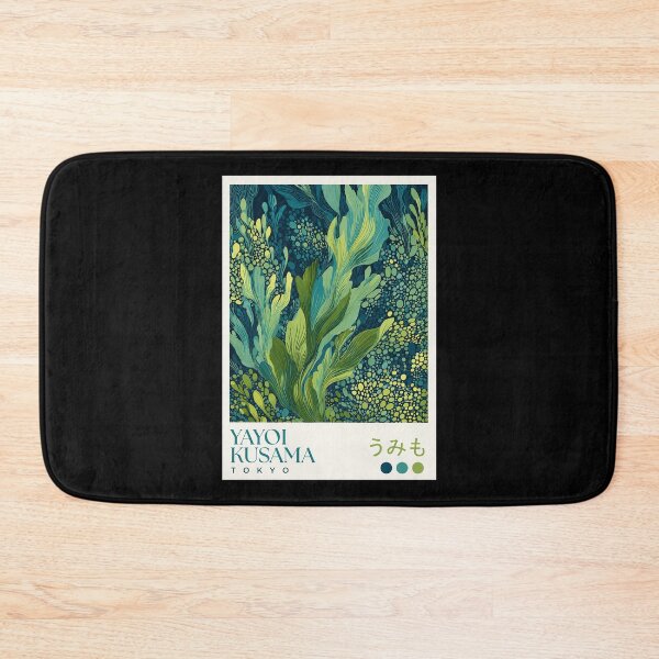 Item preview, Yayoi Kusama Seaweed Poster - Blue Green Ocean Botanical Wall Art Print, Tokyo Underwater Decor designed and sold by MorningJoco.