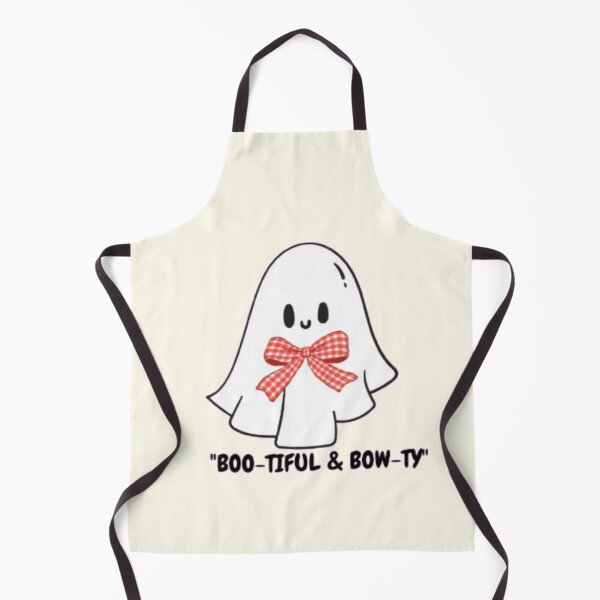 Item preview, Bootiful and Bowty Cute Ghost with Red Gingham Bow designed and sold by Akira Design Store.