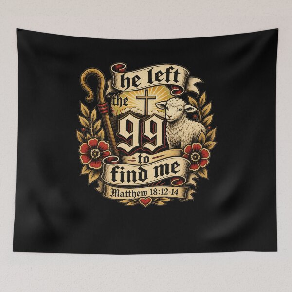 Item preview, He Left The Ninety-Nine To Find Me Scripture designed and sold by snowry.