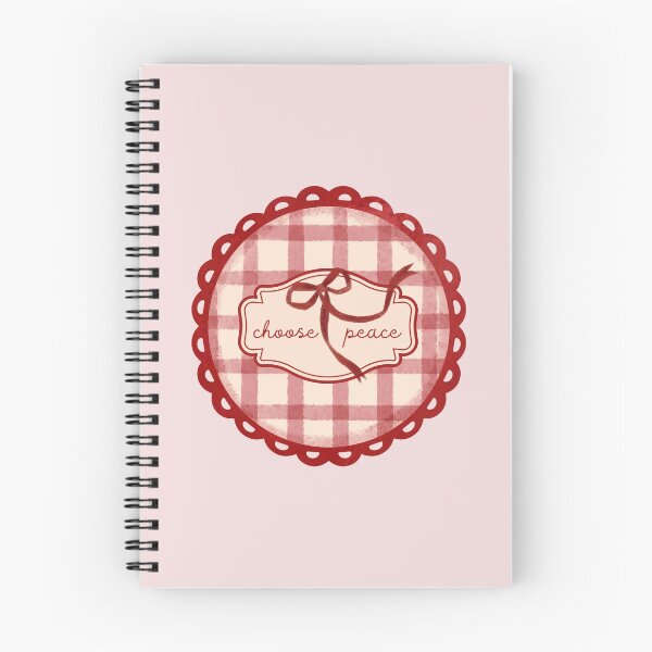 Item preview, cute red checkered choose peace aesthetic sticker designed and sold by kuimoul.