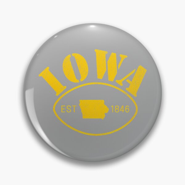 Item preview, Iowa Est 1846 The Hawkeye State Distressed Retro Pullover Hoodie designed and sold by KathieFaugh.