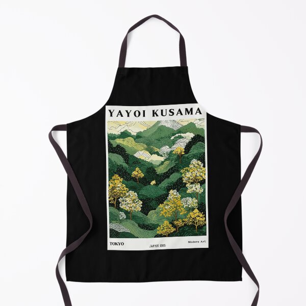 Item preview, Yayoi Kusama Mountain Landscape Poster 1985 - Green Japanese Hills Wall Art Print, Tokyo Modern Art Decor designed and sold by HappyGrandmaUB.