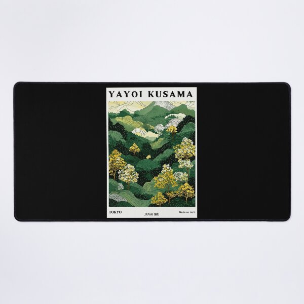 Item preview, Yayoi Kusama Mountain Landscape Poster 1985 - Green Japanese Hills Wall Art Print, Tokyo Modern Art Decor designed and sold by HappyGrandmaUB.