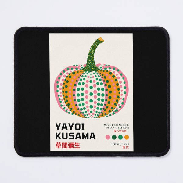Item preview, Yayoi Kusama Pumpkin Poster 1993 - Iconic Polka Dot Orange Pumpkin Wall Art Print, Tokyo Paris Museum designed and sold by scrambledpeg.