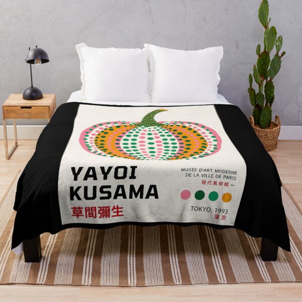 Item preview, Yayoi Kusama Pumpkin Poster 1993 - Iconic Polka Dot Orange Pumpkin Wall Art Print, Tokyo Paris Museum designed and sold by scrambledpeg.