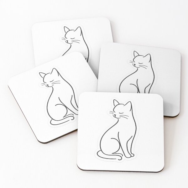 Item preview, Minimalist Cat Line designed and sold by Vexorask.