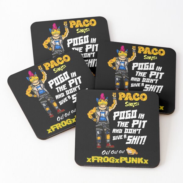 Item preview, Paco Frog Pogo In The Pit Punk Mascot designed and sold by shakilsk.