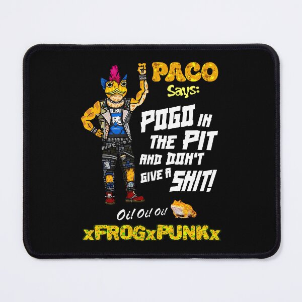 Item preview, Paco Frog Pogo In The Pit Punk Mascot designed and sold by shakilsk.