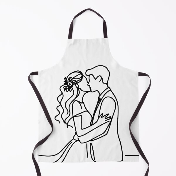 Item preview, Romantic Bride and Groom First Kiss Wedding designed and sold by pixiedustpaint.