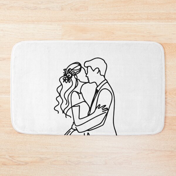 Item preview, Romantic Bride and Groom First Kiss Wedding designed and sold by pixiedustpaint.