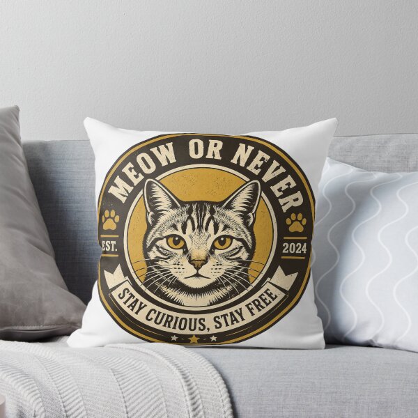 Item preview, Retro Cat Badge designed and sold by Vexorask.
