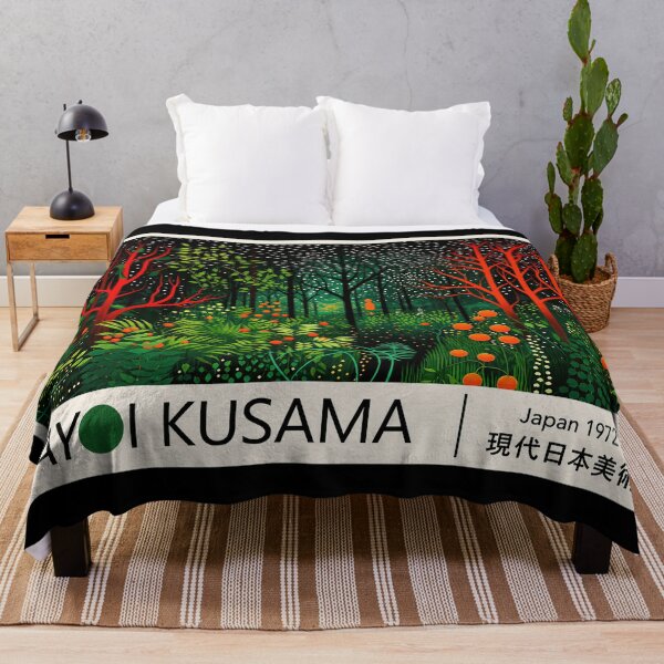 Item preview, Yayoi Kusama Red Tree Forest Poster 1972 - Japan Modern Art Wall Print, Vibrant Night Landscape Decor designed and sold by HappyGrandmaUB.