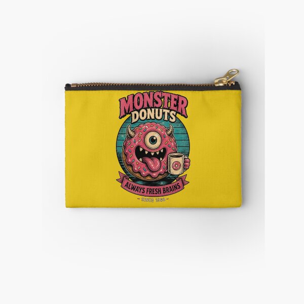 Item preview, Monster Donuts Always Fresh Brains Retro Cartoon Graphic designed and sold by VibePrints101.