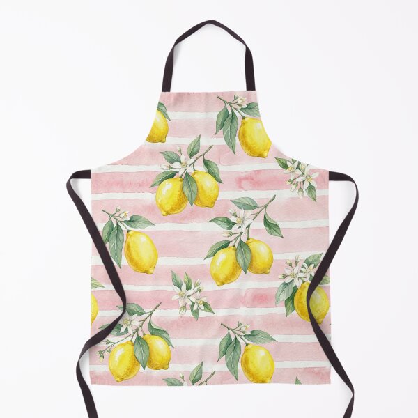 Item preview, Watercolor Lemons on Pink Stripes designed and sold by Shivi-designs.