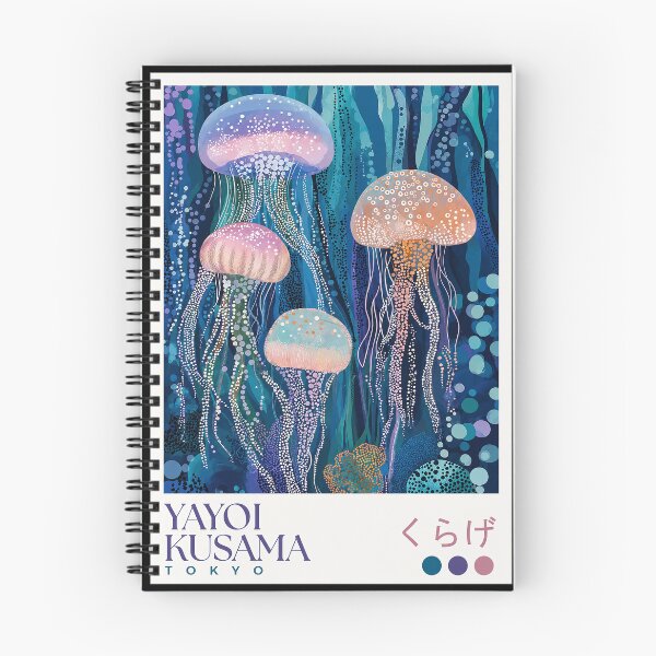 Item preview, Yayoi Kusama Jellyfish Poster - Pink Purple Glowing Jellyfish Wall Art Print, Tokyo Ocean Decor designed and sold by MorningJoco.
