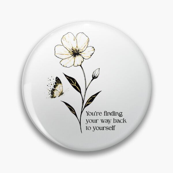 Item preview, Self Discovery Kintsugi Butterfly Healing Quote designed and sold by Timeless Muse.