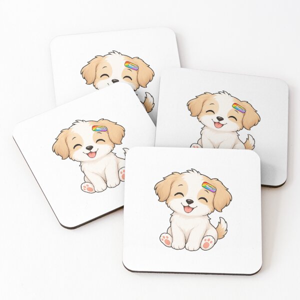 Item preview, Puppy rainbow barrette pride  designed and sold by Urbanpopart.